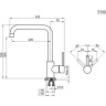 Смеситель для кухни GRANULA 7110 графит матовый 7110 GPAFIT MATOBYII